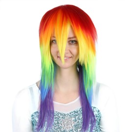 EXCEART 1 Pc Peluca Cosplay Muñeca Peluca Pelucas De Cabello Natural Peluca De Fiesta De Pascua Extensión De Peluca Recta Muñeca Pelucas Sintéticas Víspera De Todos Los Santos Accesorios