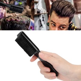 Wood Neck Duster Brush, Neck Duster Barber Brush, Hair Cutting Brush, Hair Brush with Wooden Brush to Remove Loose Hair from Neckline and Ears After Haircutting for Salon Shop or Home