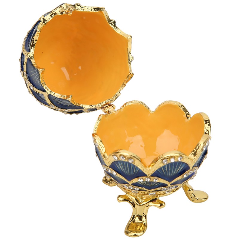 Easter Egg Trinket Box Enameled Easter Egg Jewelry Box Organizer