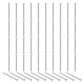 PATIKIL #6-32 x 2 Inch Rounded Head Screws with Hexagon Socket, Pack of 50 304 Stainless Steel 18-8 Screws Bolts Allen Hex Full Thread UNC