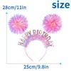 DIUEWOW Birthday Girl Headband Happy Birthday Crown Hair Hoop Fashion