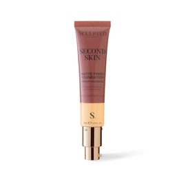 Second Skin Mineral Matte Liquid Foundation from Sculpted by Aimee (Medium 4.0) - Medium Coverage Foundation with SPF 50, 32ml Cruelty-Free, Vegan