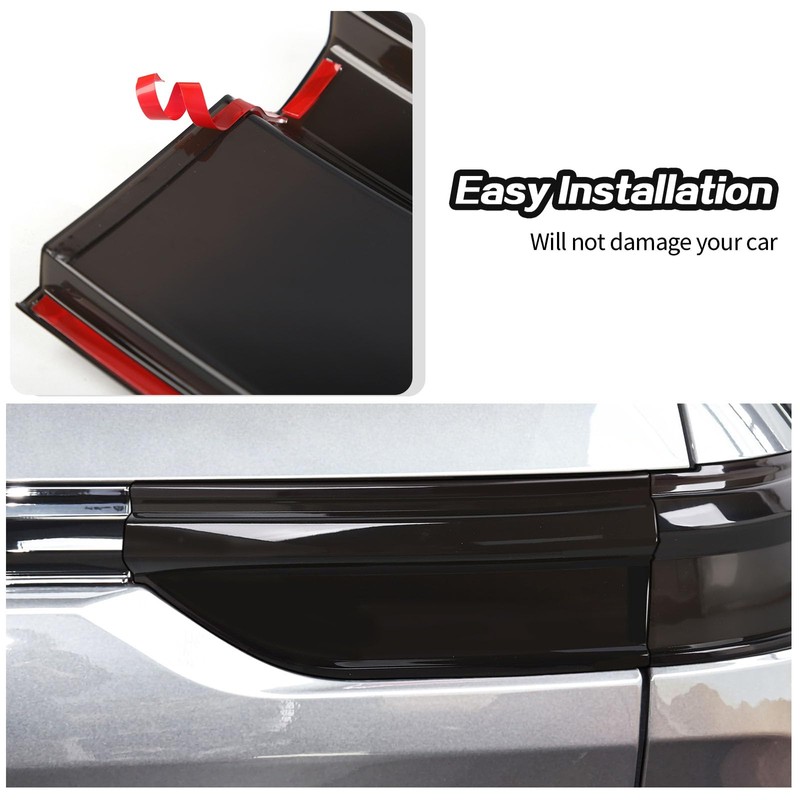 JeCar Smoked Tail Light Cover Trim Guards for 2021-2024 Jeep