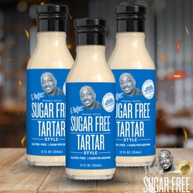 G Hughes Sugar Free Tartar Style Sauce - Tartar Sauce for Fish, Gluten Free Seafood Sauce, Great Tasting Healthy Sauce, No Added Sugar - 12 Oz (3-Pack)