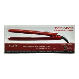 Noir Alaciadora De Cabello Noir Hs-450t Color Rojo
