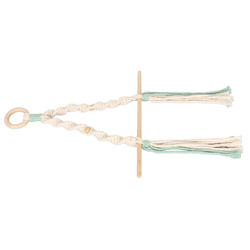 Macrame Paper Towel Holder Wall Mounted Hanger Cotton Rope Synthetic