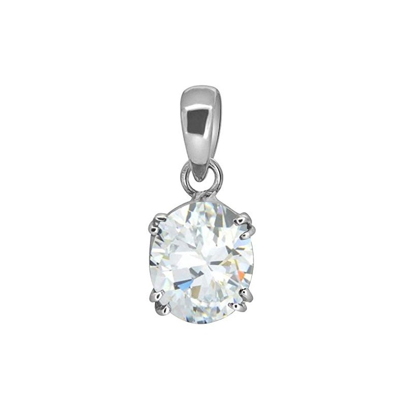 LMDPRAJAPATIS - Collar con colgante de circonita de 6,55 quilates,
