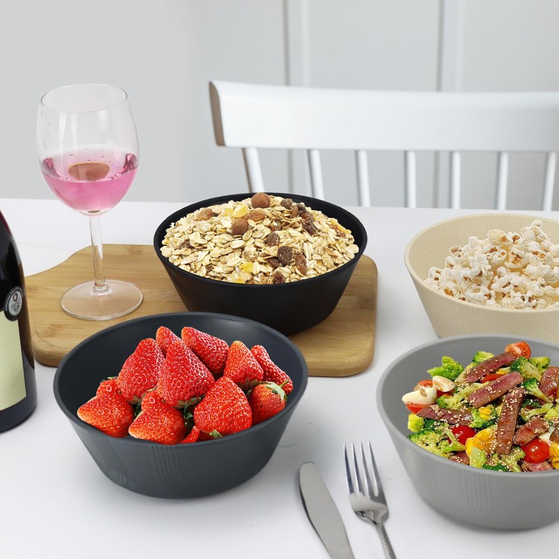 PYRMONT 36 OZ Cereal Bowls - Wheat Straw Sets of
