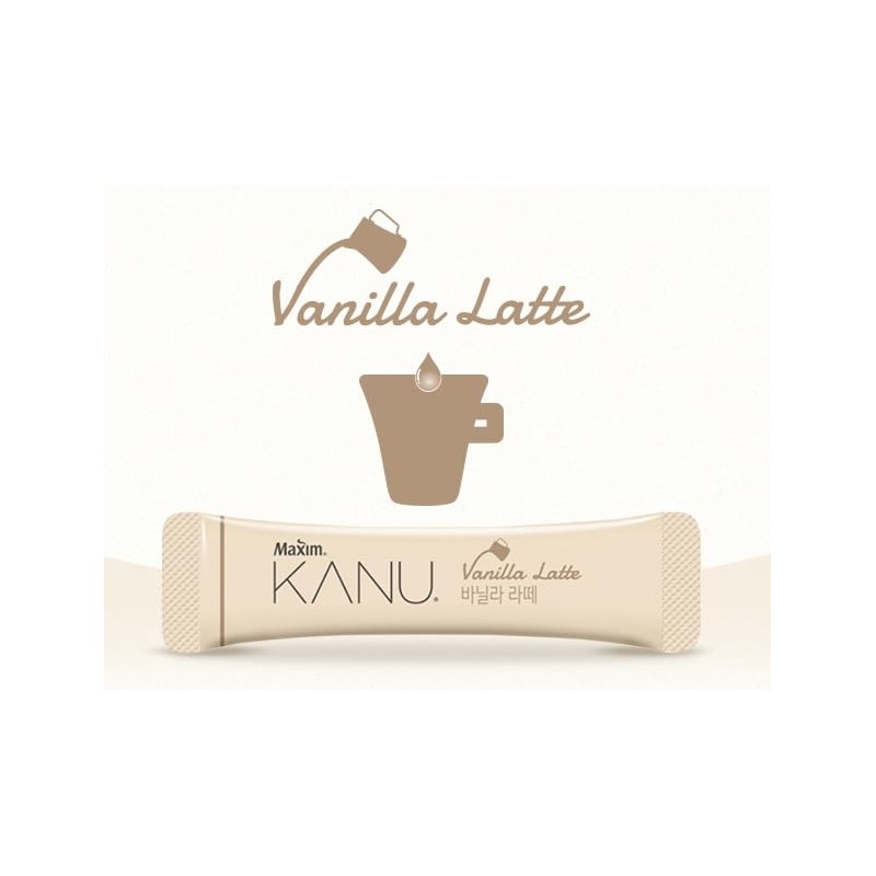 Kanu Maxim Latte Instant Coffee (Vanilla (17.3g x 8T))