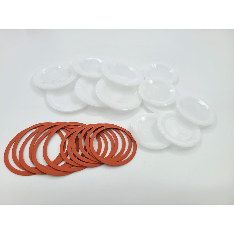 Reusable Canning Lids Bundle Includes 12 Wide and 12 Regular