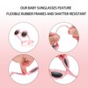 VVQWCY 2 Pack Baby Sunglasses with Strap Sunglasses for Toddlers