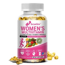 Women’s Daily Multivitamin Capsules – 120 Count – Supports Skin, Heart, Energy & Overall Wellness