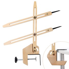 BKALEME Pottery Throwing Gauge, 2 Ways to Install, Compact Clip-on Pottery Throwing Stick, Pottery Ceramics Clay Tool for Making Repeat Forms, for Pottery Wheel & Forming Machine