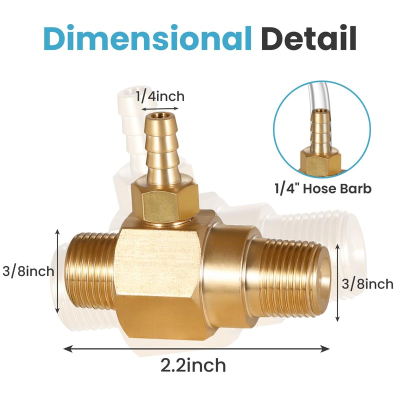 3-5 Gpm Chemical Injector 100775 for General Pump Pressure Washer,