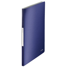 Leitz A4 Display Book, 40 Pockets, 80 Sheet Capacity, Transparent Pockets, Titan Blue, Style Range, 39590069