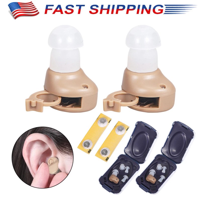 JahyShow 1/2PCS Small In Ear Invisible Best Sound Amplifier Adjustable