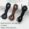 NDTEZUGT Waxed Shoe Laces for Cole Haan Business Oxford Boots,