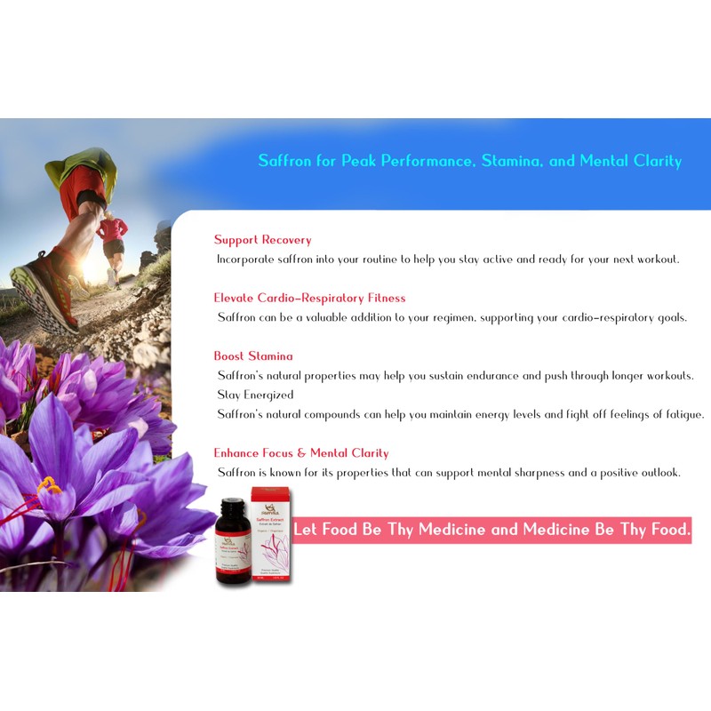 SaffVita "Organic Saffron Extract", Liquid Saffron Elixir, 100% Pure and