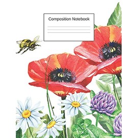 Composition Notebook: Floral Notebook College Ruled Journal - Back to School Diary Planner Gift Students Teachers Boys Girls 100 sheets- Add On Item
