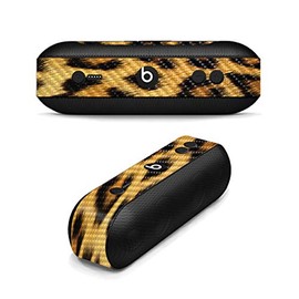 MightySkins Carbon Fiber Skin for Beats by Dr. Dre Pill Plus - Cheetah | Protective, Durable Textured Carbon Fiber Finish | Easy to Apply, Remove, and Change Styles | Made in The USA