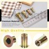 Mardatt 26Pcs M4 Multi-Grip Rivet Nut Zinc-Plated Flat Head Shank