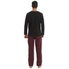 YUSHOW Pyjamas for Men Microfleece Sleepwear Ultra Soft Henley T-shirt