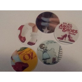 Photo Paper Pre Cut One Inch WIZARD OF OZ RED SHOES Images!  Free Shipping in US - 25 images