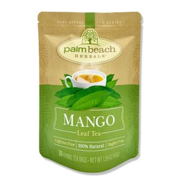 Mango Leaf Tea - Pure Herbal Tea Series by Palm Beach Herbal Tea Company (30 Tea Bags) 100% Natural