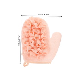 Outanaya 2pcs Double Sided Loofah Exfoliating Mitts Deep Scrub Bathing Tool for Body Cleansing Ergonomic Fit for Women Powerful Dirt Removal Durable Exfoliating Cloth
