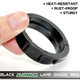 Light Socket Shade Rings,Aluminum Threaded Socket Ring for Medium Base E26 Sockets,Retaining Rings for Glass Lamp Shades/Light Fixtures,Lock Thread Diameter 1-1/2 Inches