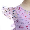 Pageant Dresses for Girls: Princess Rainbow Star Glitters Flutter Sleeve