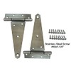 QCAA Stainless Steel Extra Heavy Tee Hinge, (2pack(8"), Stainless Steel)