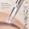 LED Eyebrow Tweezer for Precise Grooming – Portable Steel Hair