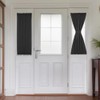 PANOVOUS Blackout French Door Curtains 2 Panels, Front Door Curtains