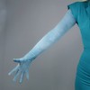 DooWay Guantes de terciopelo súper largos para mujer, longitud del