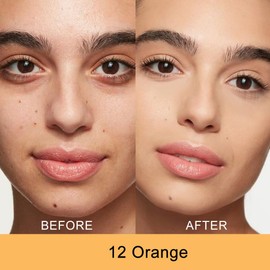 Kaely Color Correcting Concealer,Cream Pot Concealer Full Coverage,under Eye Concealer Palette for Conceals Dark Circles,Waterproof Foundation Face Makeup,12 Orange