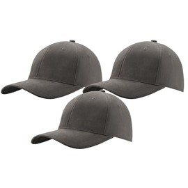 MFAZ Morefaz Ltd Set of 3 Men's Baseball Cap Adjustable Strap Baseball Hat (DE/NL/SE/PL, Alphanumeric, M, XL, Graphite)