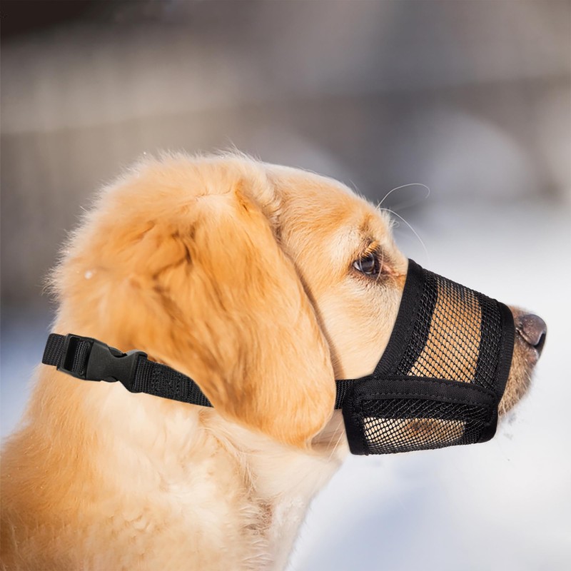 Evollax Dog Muzzle for Small Dogs – Soft Air Mesh