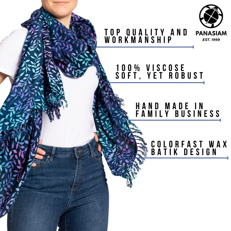 PANASIAM Scarf 190x116 cm, B403 palm orange, L