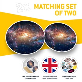 2 x 30cmVinyl Stickers - Space Nebula Galaxy Stars NASA Decals for Car Van Luggage Scrap Book Fridge #15518