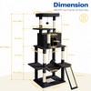 ABCPET Cat Tree Tower 63in Multi-Level Cat Tower for Indoor
