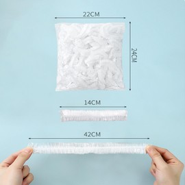 Pack of 100 Food Storage Bags Sealing Bags Food Cover Reusable Elastic Covers for Food Storage Fruit Preservation Bowl Dish Plate