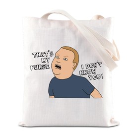 FOTAP King Hill Quote Gift TV Series Fans Cosmetic Bag King Hill Cartoon Cosmetic Bag Bobby Character Inspired Gift (My Purse tote)