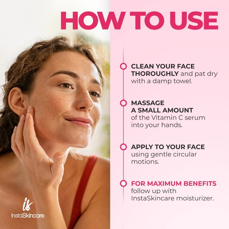 InstaSkincare Vitamina C Suero para Rostro y Ojos 2oz Células