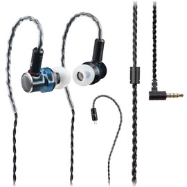 TINHIFI C0 with Microphone and All Aluminum Alloy Open Earbuds - Stunning with DAC in Ear HiFi Sound and Gaming, Suitable for Women, Men, and Children (Blue Black Gradient, C0 3.5MM No Mic)