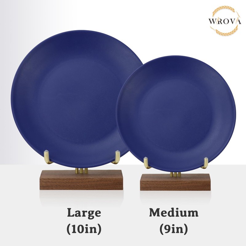Wrova Wheat Straw Dinner Plates 10 Inch Unbreakable Set of