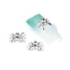 BeeSpring 10pcs 3D Spider with Rhinestones Nail Art Glitters DIY