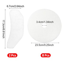 GIONAR 8Pcs Tumble Dryer Cloth Exhaust Filter 2 Air Intake Filters Compatible with Bush DHB7VTDW, DHB7VTDB, TD3CNBW, Lint Filter Replacement for Clothes Dryers