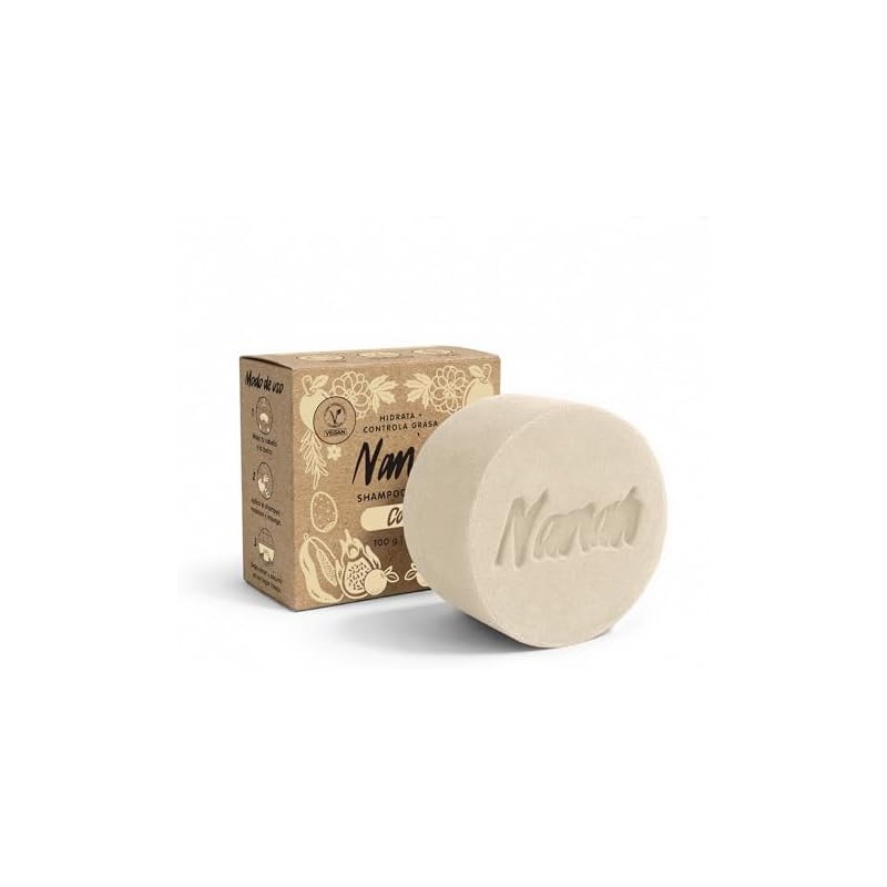 NANAH Shampoo en Barra para Cabello Seco con Aceite de