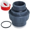 Boltigen 1-1/2 PVC Pool Pump Fitting Coupling, 1.5" NPT Male